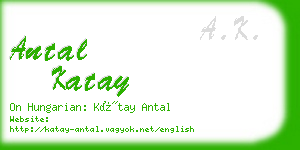 antal katay business card